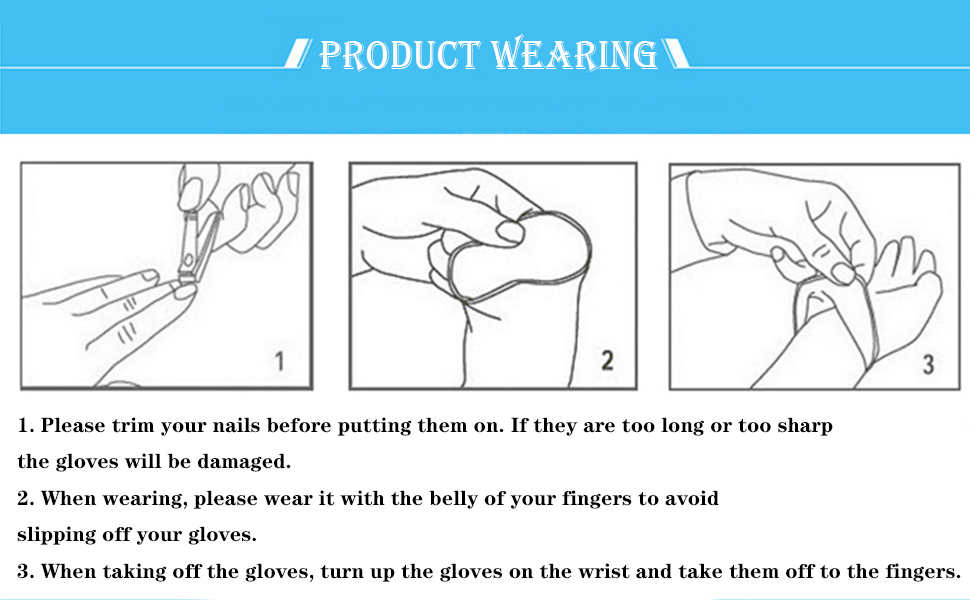 plastic disposable gloves