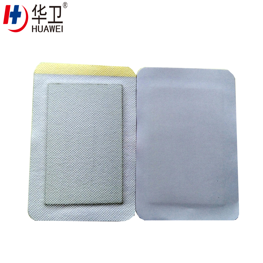 Black plaster for muscle and joint pains relief