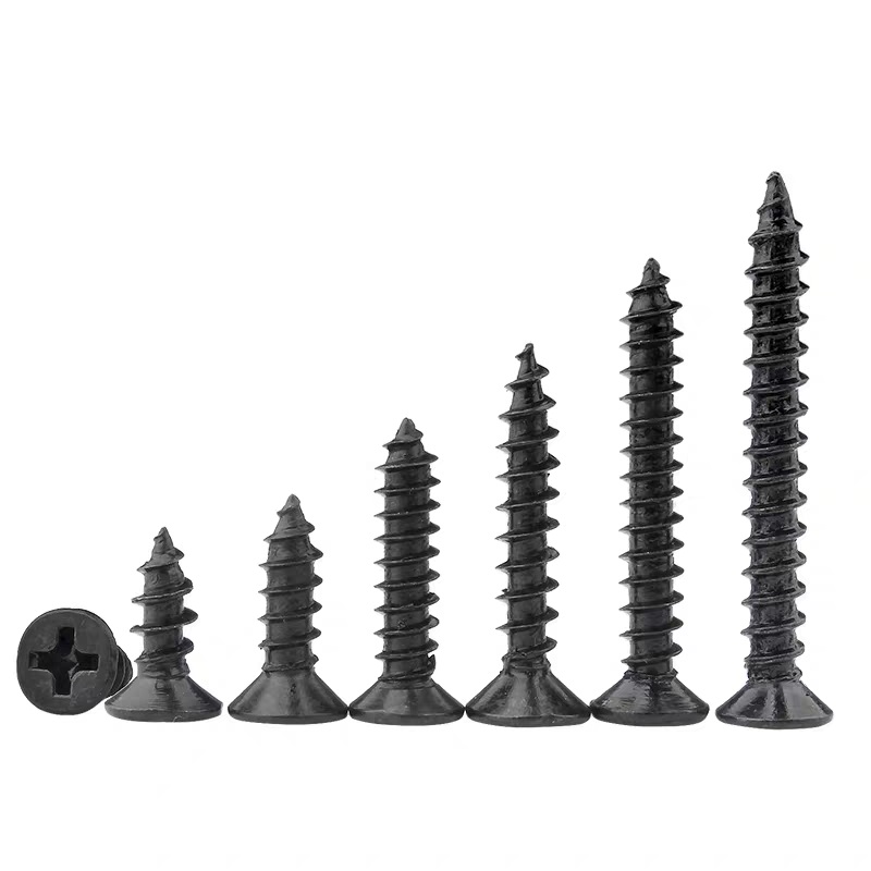 Hard Fiber Nail DIN18182 Standard Color Zinc Cross Countersunk Head Self Tapping Screw
