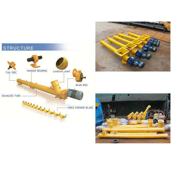 High Capacity Small Steel Auger Screw Conveyor For Building Material