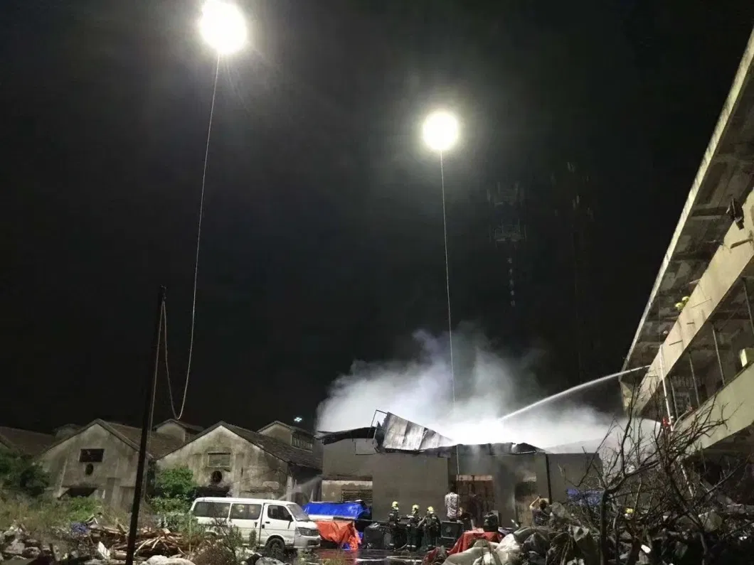 Tethered Drone with Lighting System for Emergency Rescue