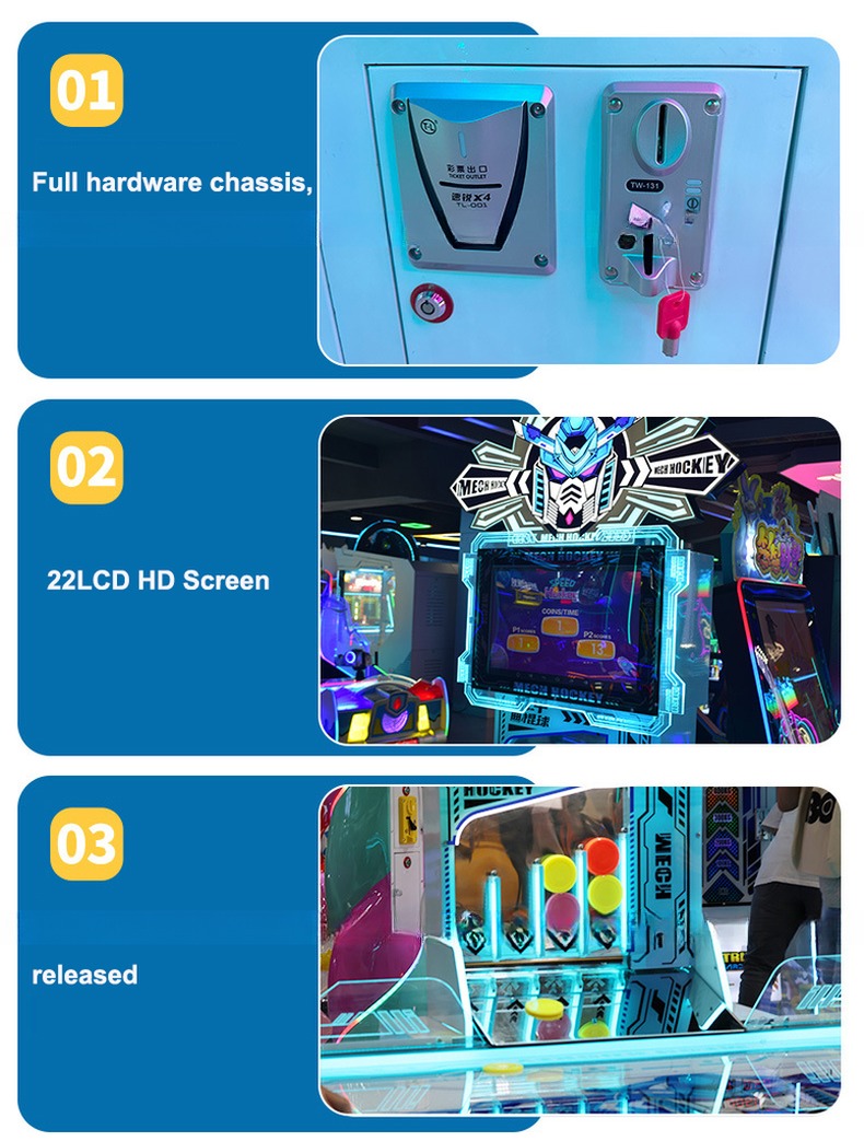 Sports Ice Hockey Arcade Machine 2 3 4 Players CE Certificated