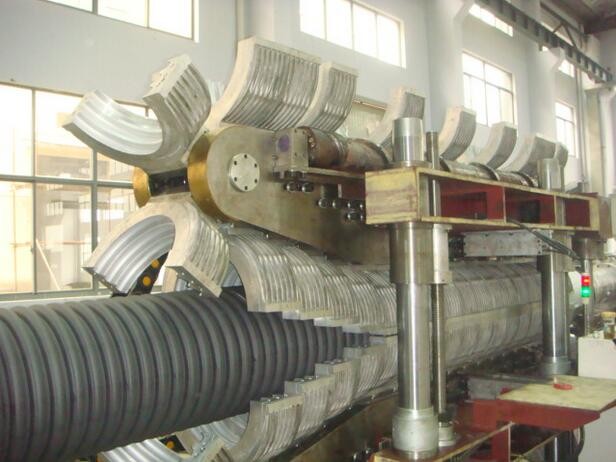 pvc Plastic Corrugated Pipe Production Line Twin Screw Extruder , PVC Pipe Extrusion Machine / PVC Extruder