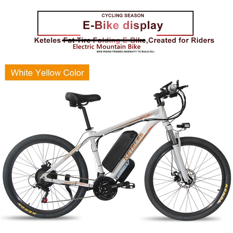 48V Full Suspension Electric Mountain Bike Multifuntional 6061 Alu Alloy Frame