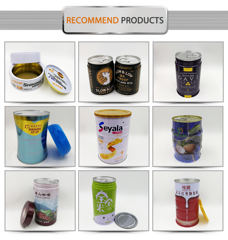250ml Tins Round Slim Recyclable Metal  Olive Oil  Cans