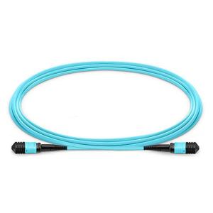 China 12F 24F OM3 OM4 Plenum MTP MPO Fiber Trunk Cable on sale