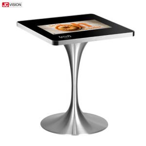 Interactive Capacitive 4k Touch Screen Smart Table , Indoor Waterproof Coffee