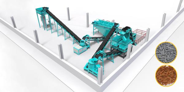 Organic Fertilizer Production Line Animal Feed Granulator Flat Die Pellet