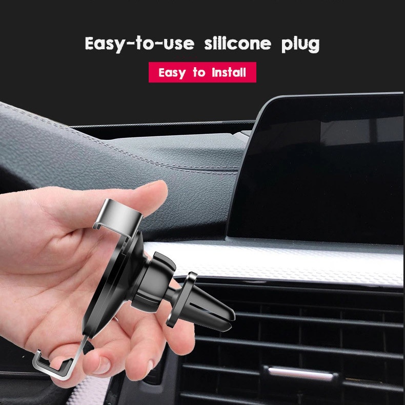 360 Degree Rotation Smart Phone Holder 0.1kg Adjustable Gravity Car Phone Holder Bracket