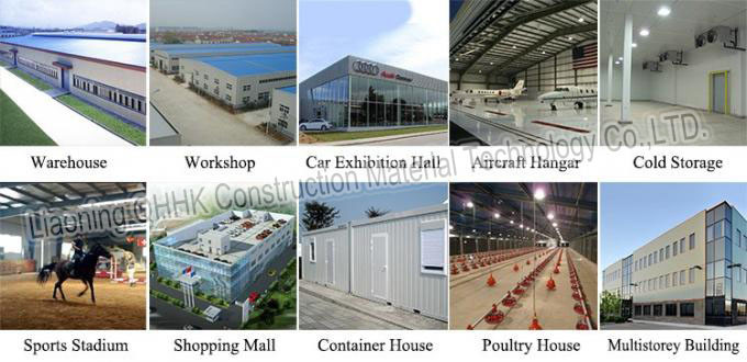 Easy Installation Steel Structure Workshop Q355 Q235 With Aluminium Alloy Window