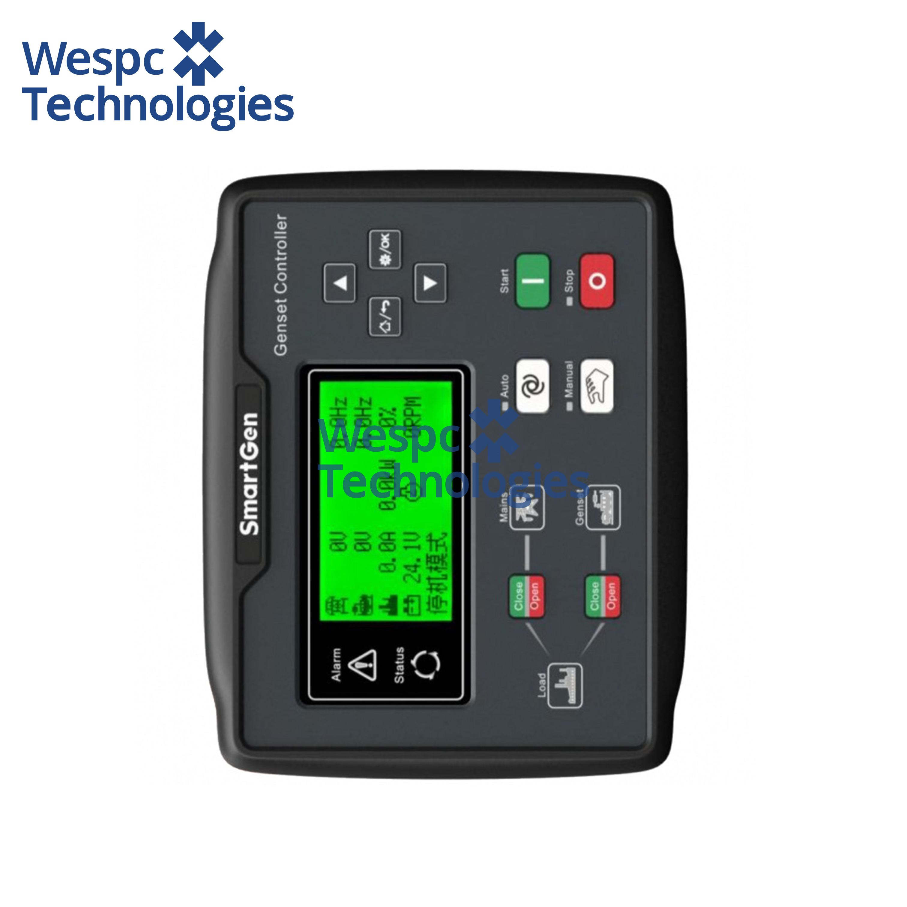 WESPC Original Smartgen HGM6120N AMF Generator Auto Control Module Display