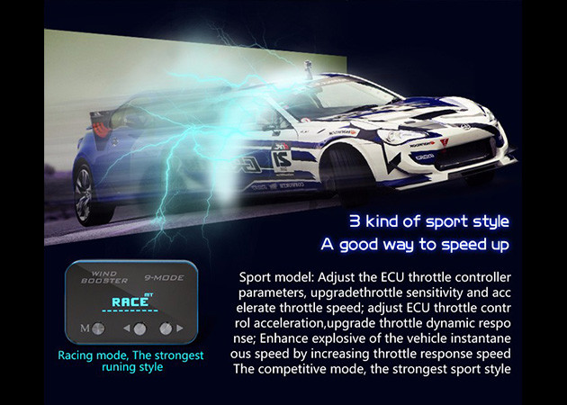 Acrylic Panel Car Throttle Controller Accelerator Sport Mode Race Mode