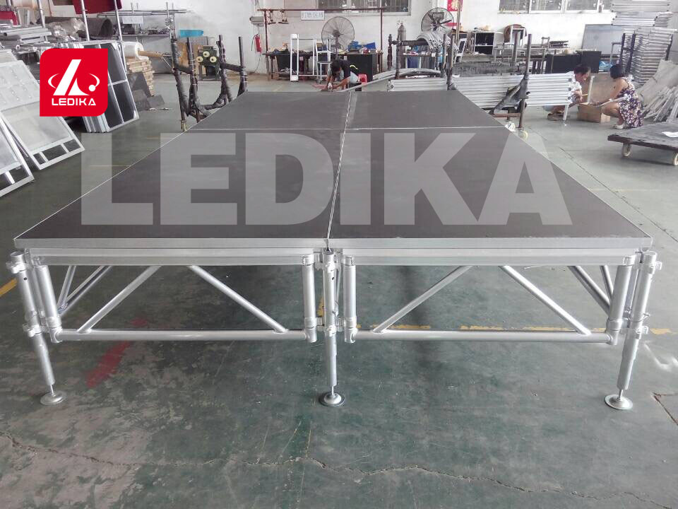 Assemble Outdoor Show Aluminum Staging Platform Artistic Mobile Portable Stage