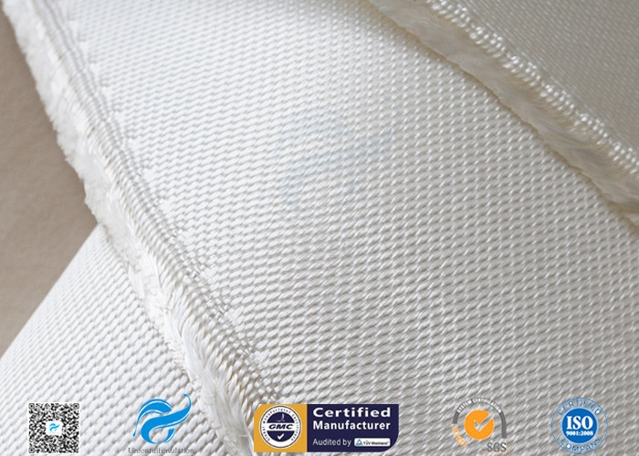 Asbestos Free Satin Weave Silica Fabric Thermal Insulation 37oz High Silica Cloth