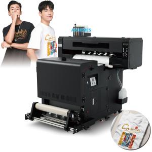 China Ink Type Pigment Ink 24inch DTF Printer with I3200 XP600 Printhead and Powder Shaker Oven on sale