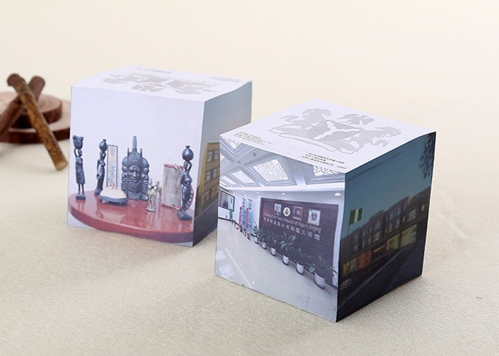 3'' Recycled Tear Off Pages Personalized Memo Pad Notepad Cube For Office / Home / School
