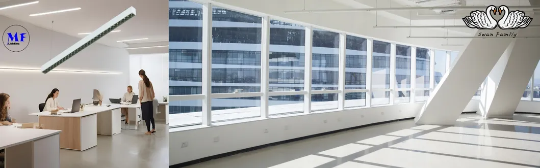 LED Track Linear Light Ra 90+ Plastic Retail Industrial Black White Supermarket Magnetic Shapeble Workshop Shop