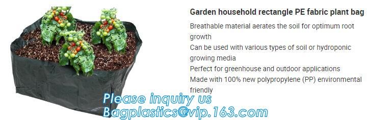 4 Pockets Permeable Non-woven fabric 26x65cmx1mm Vertical Wall Planting Bag for flower vegetable lettuce ferns, bagease