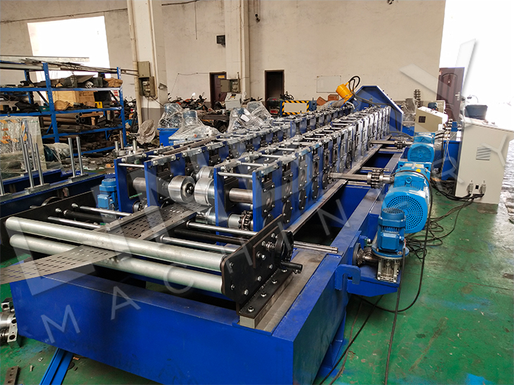 High Speed Full Automatic Chain Drive Perforated Cable Tray Roll Forming Machine