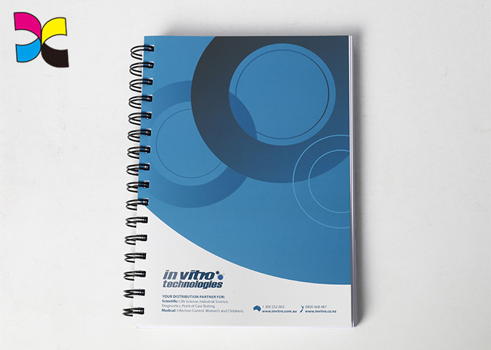 Student Spiral Notebook Printing Custom Coated Woodfree Paper Eco Friendly