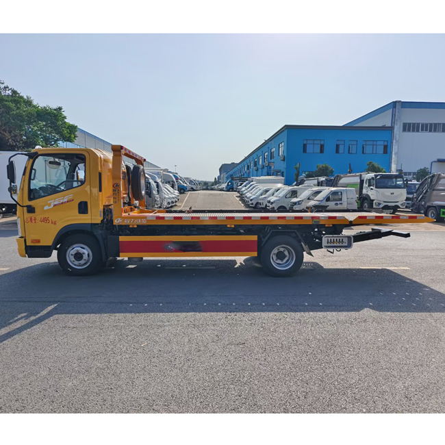 Customized 4X2 FAW 5 Tons Tow Trucks Wrecker Truck Langing Flat Bed Truck for Rescue