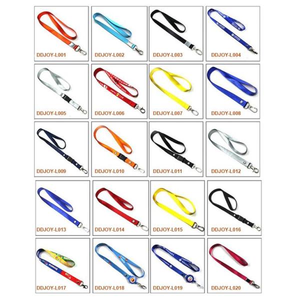 Customized Heated Transfer Keychain Neck Strap Polyester Lanyards for Keys Many Colors