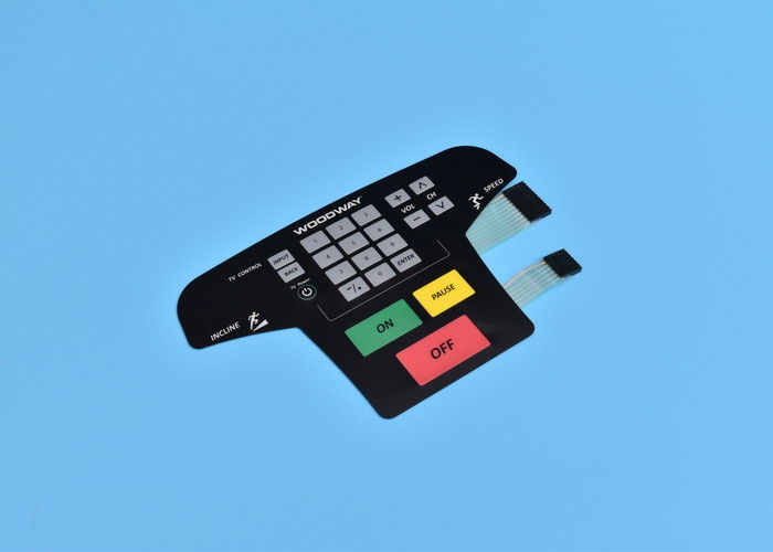 Embossing Tactile Membrane Switch Double Tail Rich Color With Multi Keys