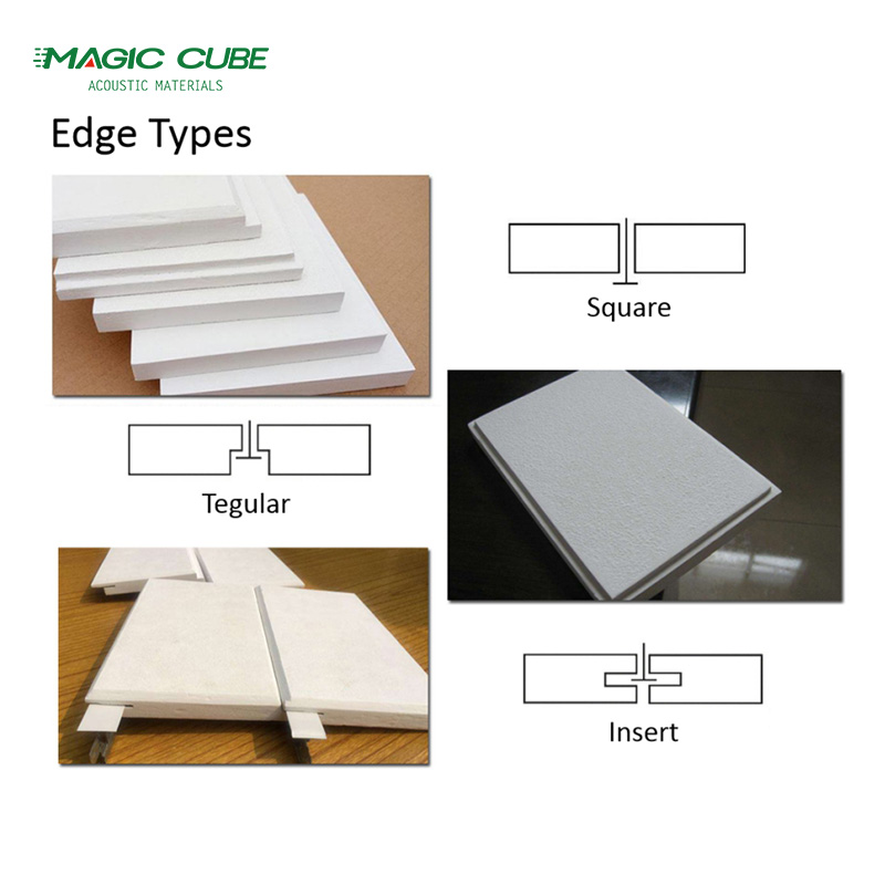 Modern Design Environment Friendly Fiberglass Ceiling Board For Indoor Sound Absorption