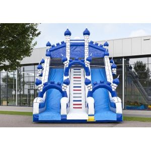 Blue Castle Large Comelot Jump And Slide Inflatables With Climbing Wall