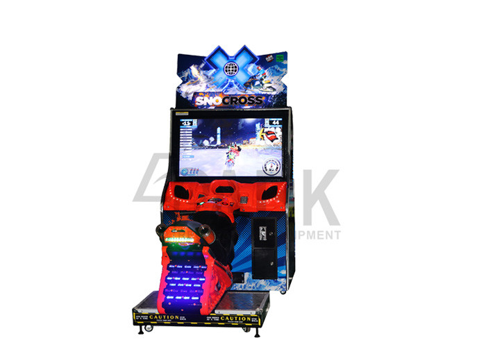 Game Centre Equipment Luxury Snow Motor Racing Game Machine 450W
