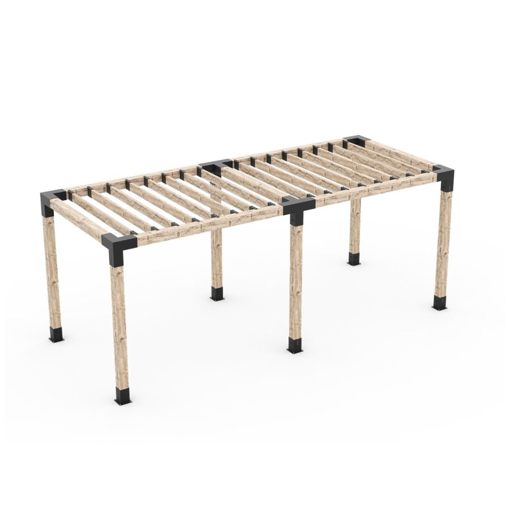 2mm Thickness Modular Outdoor Living Patio Design with DIY Pergola System and 4*4 6*6 Post Base