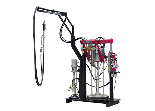 two part component silicone sealant extruder machine
