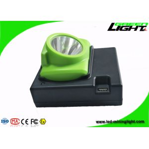 OLED Screen Rechargeable LED coal Headlamp Water Resistant With 14 - 16hours
