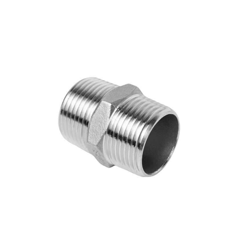 Ss 304 &amp; SS316L BSPT/NPT/BSPP Hex Nipple