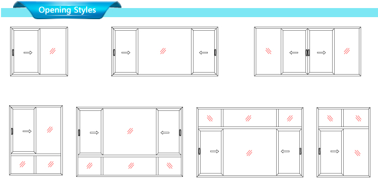 KDSBuilding Double Glaze Temper Glass Windows Design Arch Aluminum Sliding Window