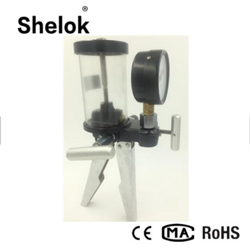 Handheld 1/4NPT 0~1.6MPa air oil hand pump pressure calibrator