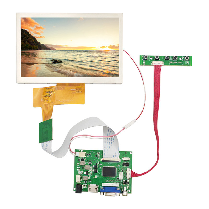 China 800x480 Resolution HDMI LCD Display 480nits Brightness 7 Inch TFT LCD Screen on sale