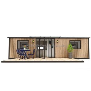 China Modern Design Prefabricated Wooden Container House Expandable Office with Steel Frame and Galvanized Steel Bending 180g on sale