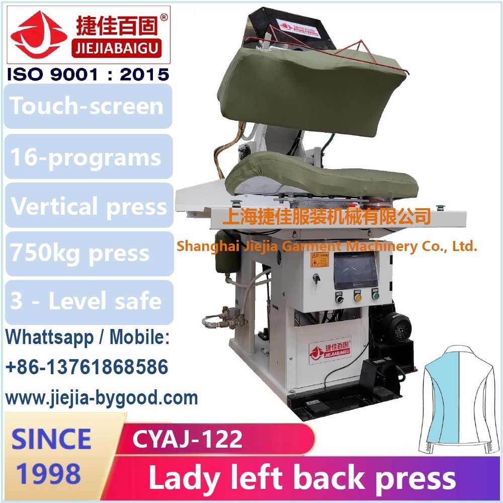 Shanghai Jiejiabaigu Factory 1998 Full Range Garment Ironing Machine lady dress front