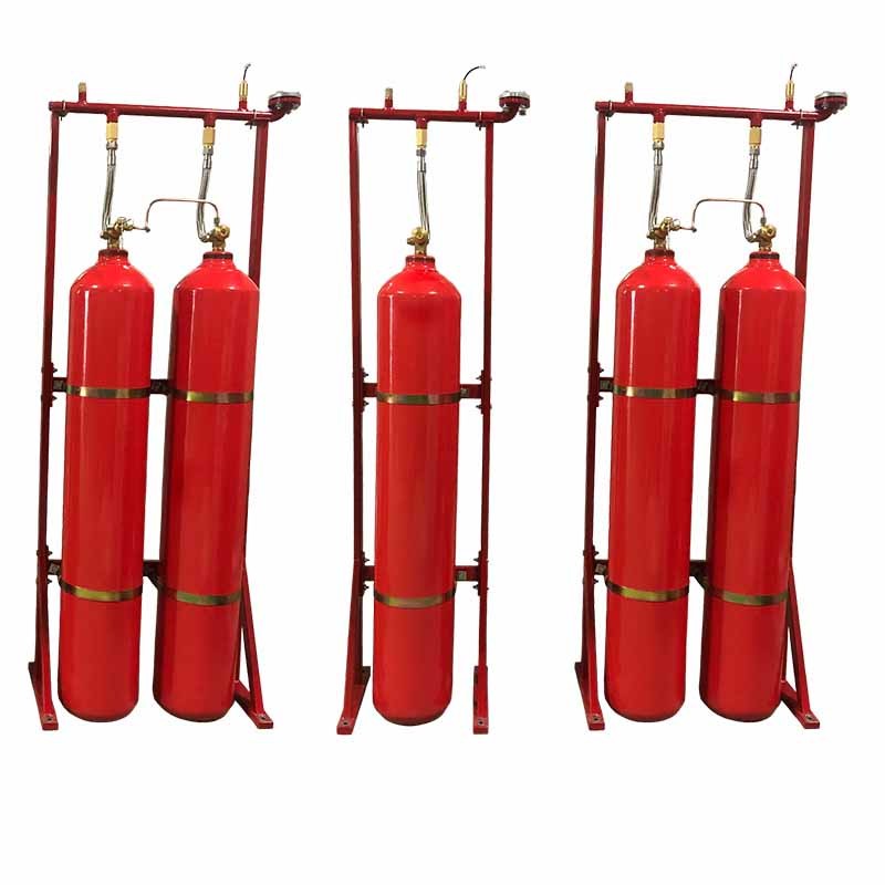 70L Red High Pressure CO2 Fire Suppression System Easy To Install