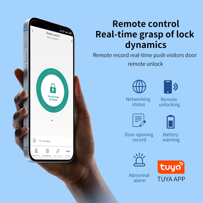 Qleung S555Max Face ID Video Intercom Fingerprint Recognition Card Key Code Tuya App Remote Control Smart Door Lock