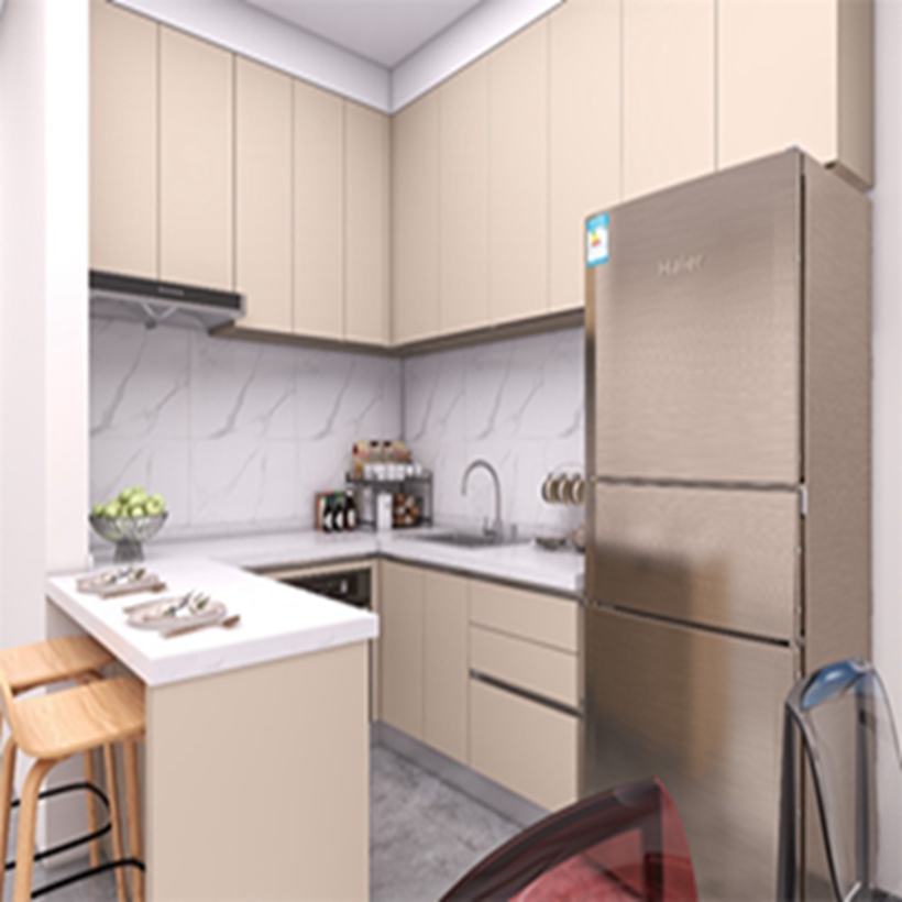 Custom Lacquer Waterproof Cabinet Set for Modern Apartment Kitchen Renovation Project