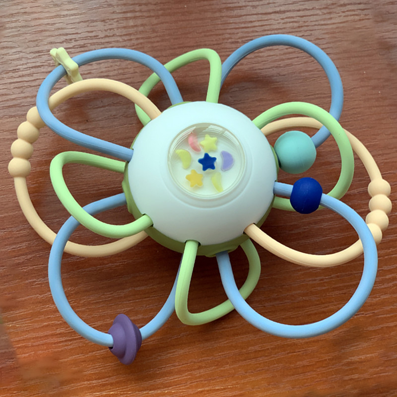 Manhattan Ball Dental Glue Baby Dental Glue Baby Tooth Grinding Stick Hand Grab Ball Sound Puzzle Toy