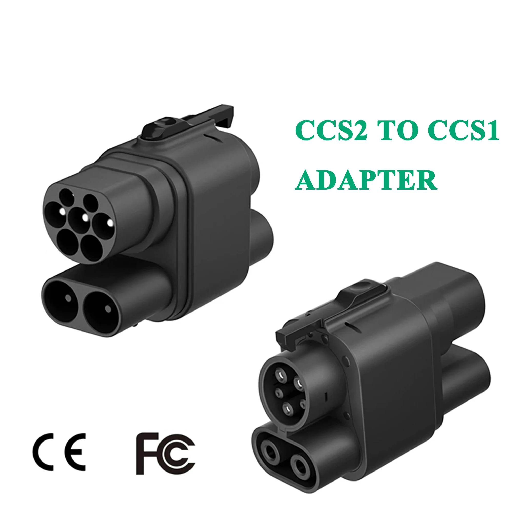 CCS2 To CCS1 Adapter DC fast EV Charging station combo 2 to combo 1 Adapter Electric Vehicle Charger Connector