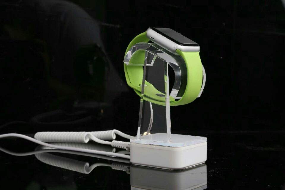 COMER anti-theft display stand, alarm displaying system for smart watch holder with sensor cable