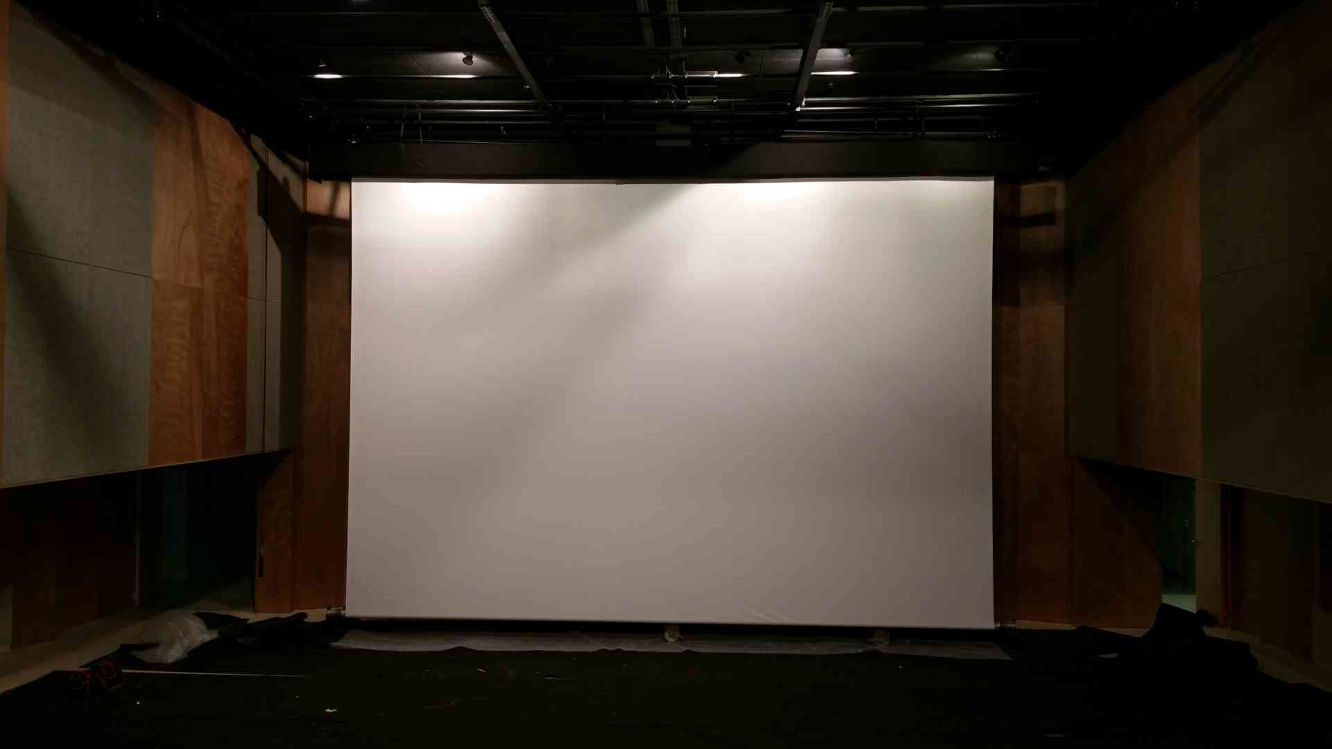 Customized Full HD Electric Projection Screens Metal Housing For Large Cinema