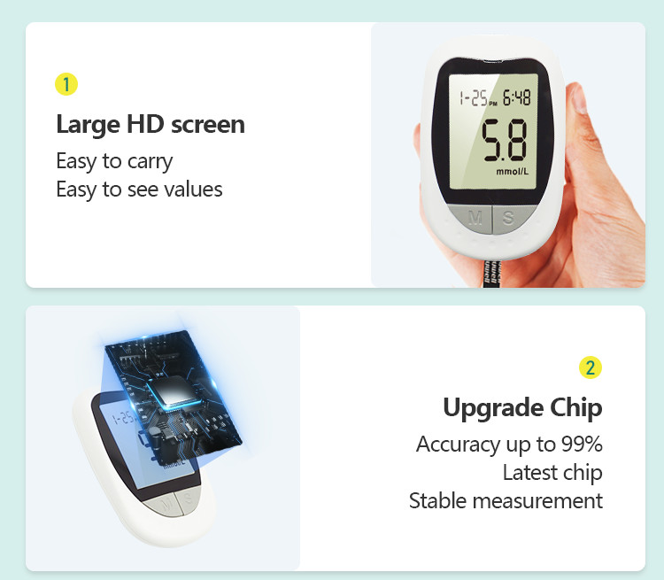 8s Digital Home Glucose Monitors Portatil Glucose Meter Sterile