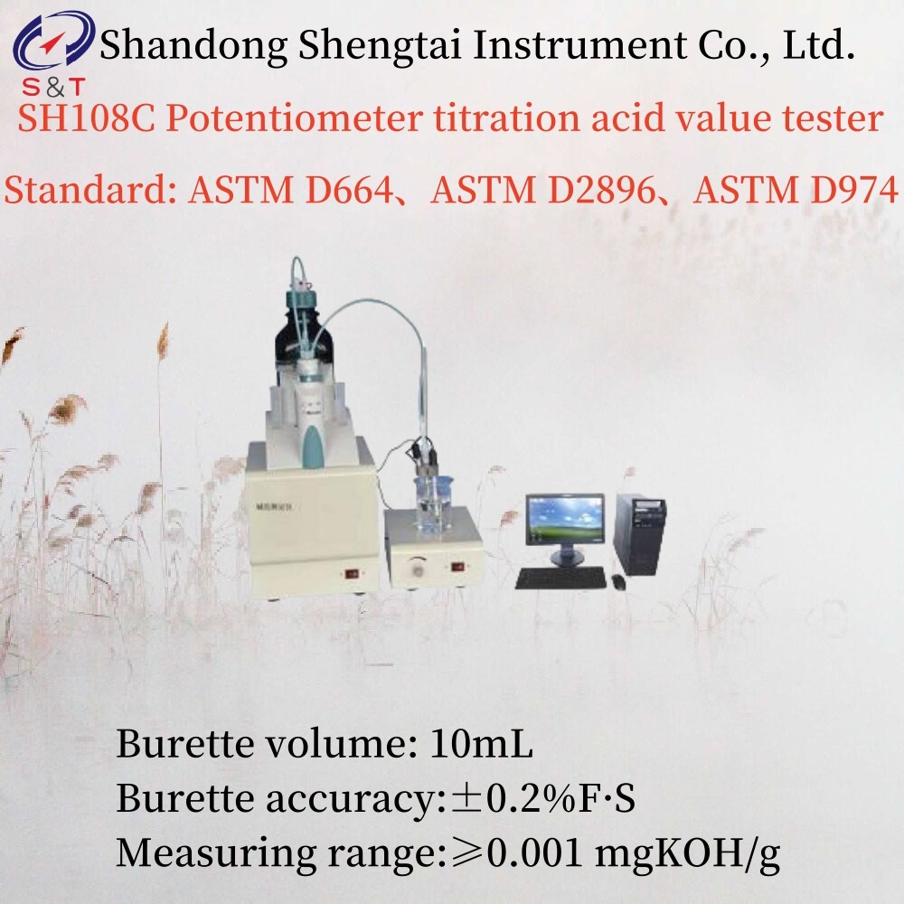 Measuring Range ≥0.001 Mgkoh/G Potentiometer Titration Acid Value Tester Burette Volume 10ml