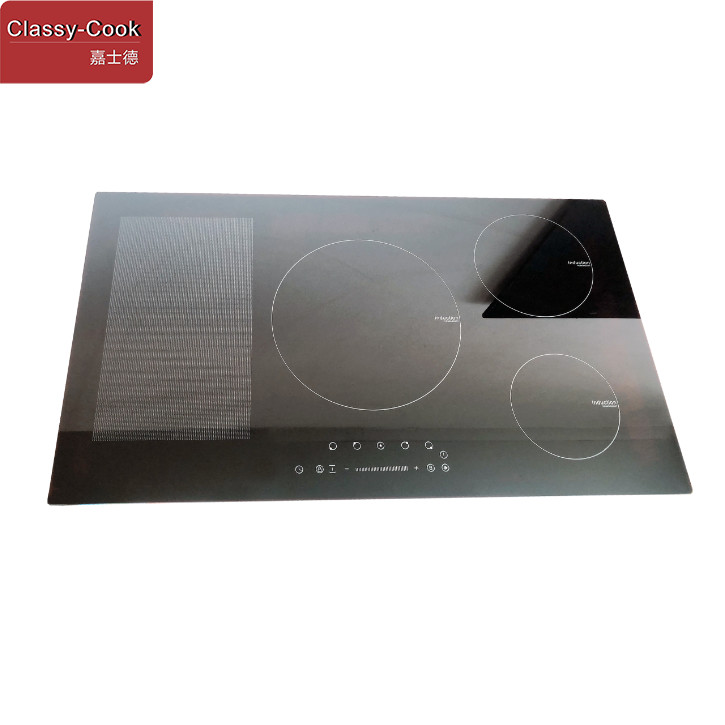 Flex Zone Half Bridge Speed Booster Surface Induction Cooktop With Rang Hood