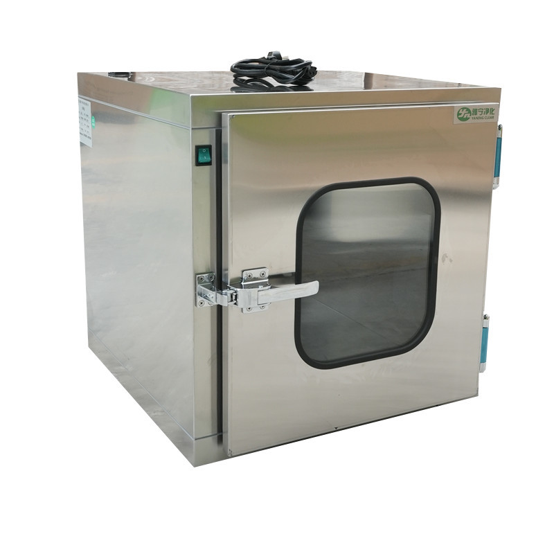 Customized Cleanroom Pass Box Sand Light Stainless Steel With Powder Coated